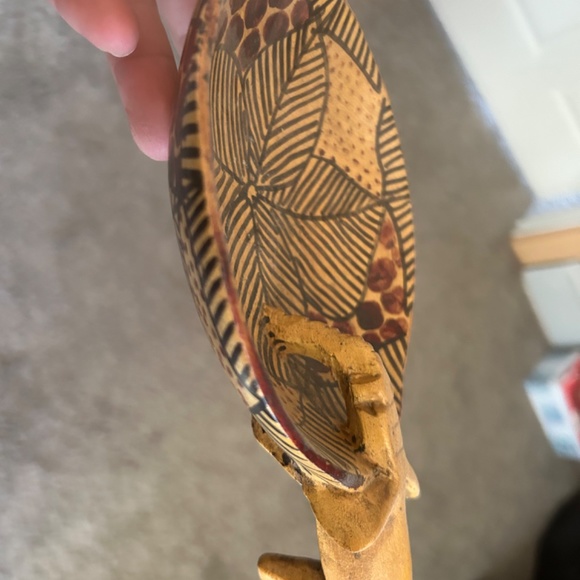 Unique Hand Carved African Bowl - Picture 3 of 5